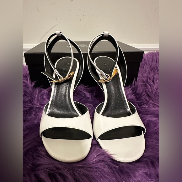 Versace Safety Pin High Heel Sandals - Picture 5 of 9